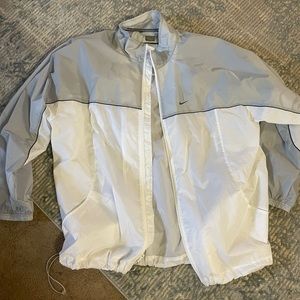 White and grey XXL Nike windbreaker